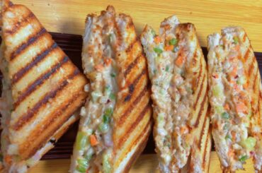 Veg Mayonnaise Sandwich| Mayo Sandwich Recipe Kids Favourite for Tiffin and LunchBox khalijiskitchen