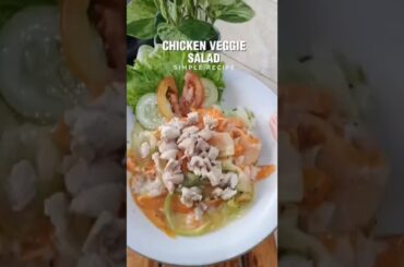 HEALTHY CHICKEN VEGGIE SALAD | HI PROTEIN DIET SALAD