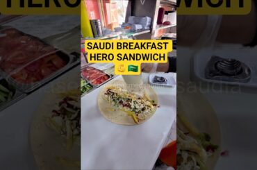 Epic Saudi Breakfast Sandwich | Falafel, Boiled Egg & Crispy Chips!