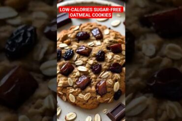Low-Calorie Sugar-Free Oatmeal Cookies-Eat & Lose Weight #healthyfood #healthysnacks #easynutrition