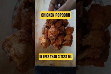 Healthy Chicken Popcorn with Just 3 Tsp Oil | Low-Fat Fast Food Snack