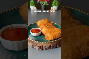 Crispy Paneer bread roll recipe #shorts #paneer #potato #bread #breadrolls