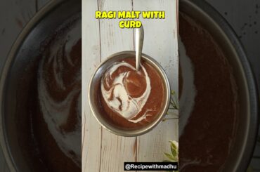 Quick & Healthy Ragi Java Recipe with Curd | Weight Loss Drink #healthybreakfast #shorts #shortsfeed