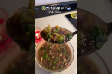 Healthy dinner|ragi chicken soup|weightloss recipe#momshealthyplate #weightloss#caloriedeficitmeals