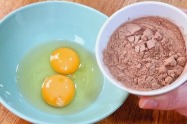 DON'T EAT BREAD, Mix EGG with CHOCOLATE! Low Carb, Few Calories, Easy and Quick - YOU'LL LOVE IT