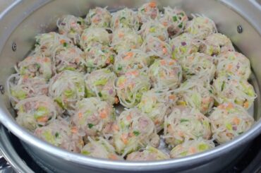 SOTANGHON NEW RECIPE! HEALTHY AND DELICIOUS STEAMED VEGETABLE AND SOTANGHON BALLS!
