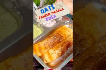 WeightLoss Special Oats Masala Dosa/Quick & Crispy #oatsdosa #dosa #healthysnacks #glutenfree