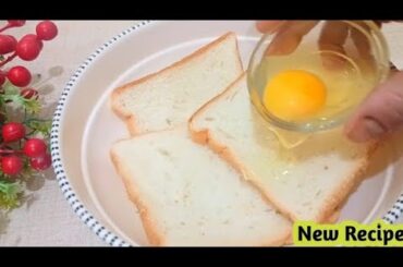 2 Minutes Bread Recipe |New Fast and Easy Recipe | Healthy  Bread Egg Recipe|New Recipe