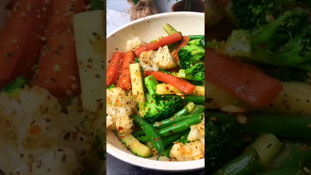 Steamed Vegetables in 5 Minutes | Quick & Healthy Recipe for Busy Days #recipe #asmr Steamed Vegetables in 5 Minutes | Quick & Healthy Recipe for Busy Days #recipe #asmr