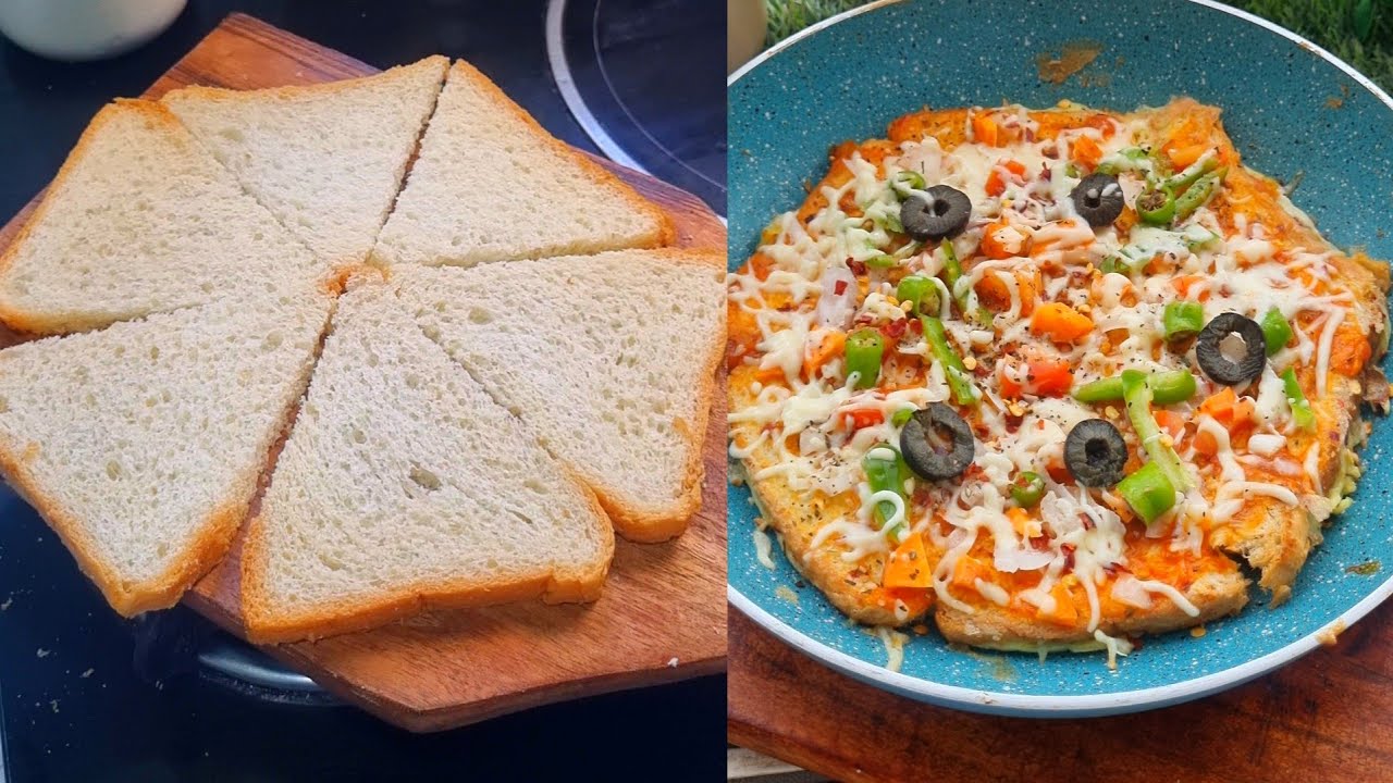 Bread Pizza recipe / 2 Minutes Bread Recipe bread egg Sandwich Pizza New Recipe | Bread Pizza recipe / 2 Minutes Bread Recipe bread egg Sandwich Pizza New Recipe |