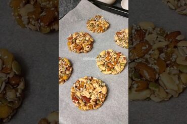 Mixed nuts bar cookies! #healthyrecipe #shorts #nosugar