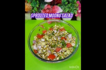 Sprouted moong salad #recipe #food #weightloss  #salad #shortsvideo