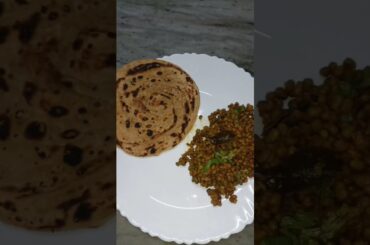 healthy breakfast recipe | Vagharela mag & Lachha paratha #healthyfood #breakfastideas #shortvideo