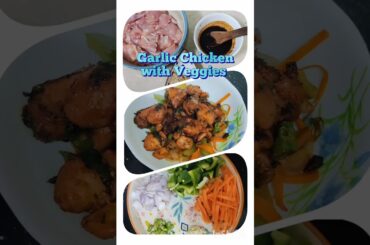 Easy Chicken and Veggies | Dinner recipe | Healthy recipe | Weight loss recipe #garlicchicken