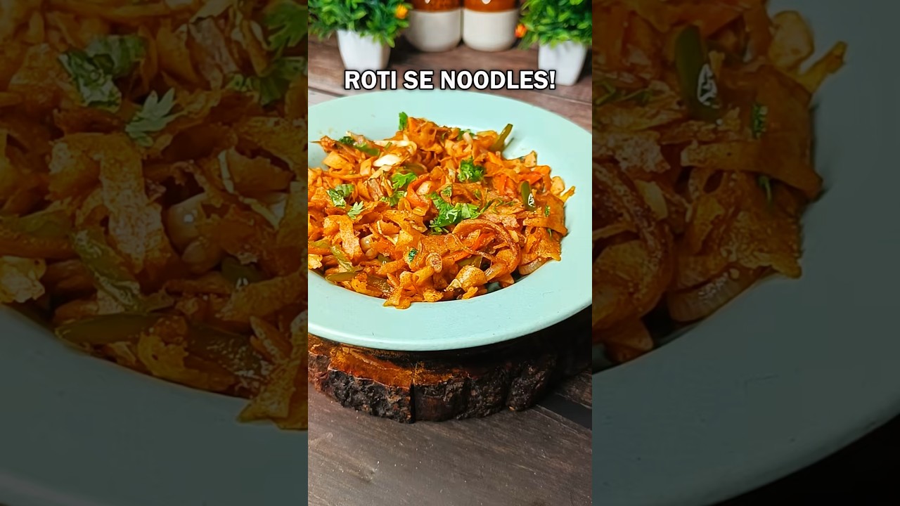 Leftover Roti Noodles Recipe | Healthy Tiffin Idea | Quick Evening Snack | Zero Waste Cooking Leftover Roti Noodles Recipe | Healthy Tiffin Idea | Quick Evening Snack | Zero Waste Cooking