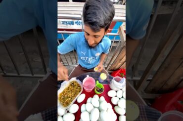 Raw Egg With Special Salad | Healthy Street Food #shorts