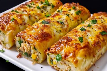 Mischen Sie einfach 3 Eier und Kartoffeln! Dieses Gericht wird jeden sofort beeindrucken!