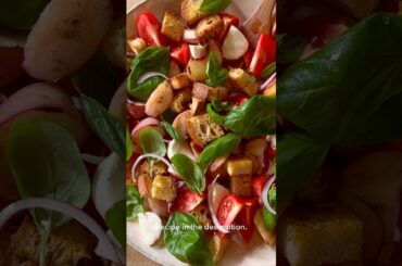 How to Make Grilled Peach Panzanella Salad
