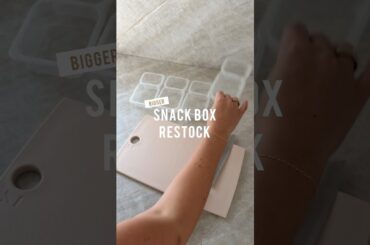 Snack box restock for the week! #healthysnacks #snackideas #amazonmusthaves #lunch #easysnacks #asmr