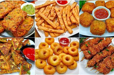 6 Easy Tiffin Snacks Recipe | New Recipe | Tiffin Ideas Recipe | Evening Snacks Recipe/Tiffin Recipe