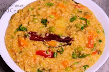 Healthy Breakfast Recipe/ Broken Wheat Kichdi/ Wheat Rava recipes