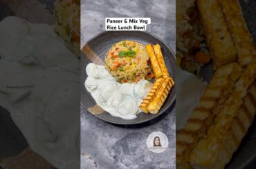 Healthy Lunch in 20 min #paneer #paneerrecipes #easyrecipe #lunchideas #lunch #dinner #ricebowl