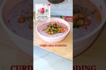 Starting the day with a nutritious yogurt chia pudding bowl!