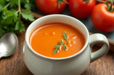 This healthy tomato soup BURNS belly fat! Simple, nutritious and delicious recipe