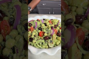Creamy Basil Bean Salad!!