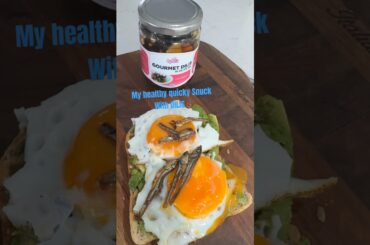 Simple healthy snack ideas -Egg, Avocado, Toast/sourdough, with GOURMET DILIS in olive oil. #fyp