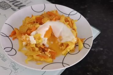 Healthy cabbage and egg meal. Weight loss recipe. No carbs. Easy to make
