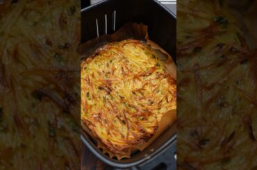 CRISPY AIR FRYER POTATO FRITTERS! Healthy & Guilt-Free Recipe (ASMR Sound On)#shorts  #asmr