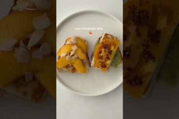 Sweet & Savory Quick Breakfast Toasts | Easy & Healthy Ideas | Peach recipes