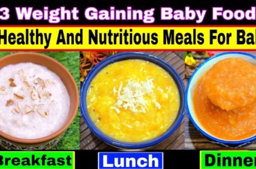 Weight Gaining Baby Food Recipes For 1-5 Years | Brain Development | Healthy Food Bites