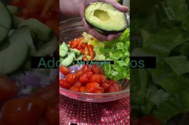 Healthy salad that supports weight loss #youtubeshorts #shorts #satisfying #uk #food #weightloss