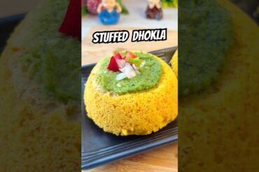 Stuffed Dhokla recipe #shorts #viralrecipe #shortsfeed #dhokla #cheese #healthy