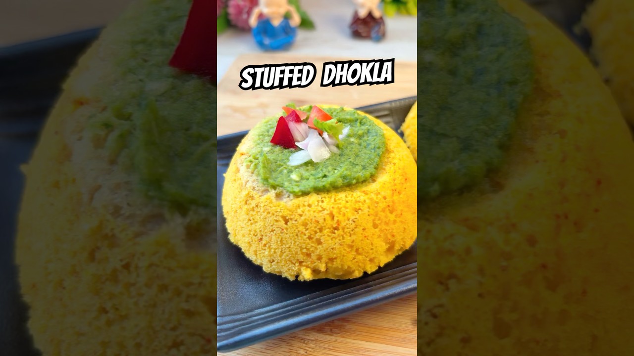 Stuffed Dhokla recipe #shorts #viralrecipe #shortsfeed #dhokla #cheese #healthy Stuffed Dhokla recipe #shorts #viralrecipe #shortsfeed #dhokla #cheese #healthy