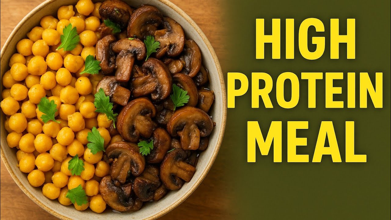 Healthy Weight Loss Dinner | Easy Vegan recipe | Vegetarian Protein | Quick Mushroom sidedish recipe Healthy Weight Loss Dinner | Easy Vegan recipe | Vegetarian Protein | Quick Mushroom sidedish recipe