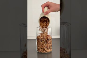 How to Make Crunchy Homemade Granola | Easy Breakfast Idea | ASMR recipes | Healthy breakfast idea