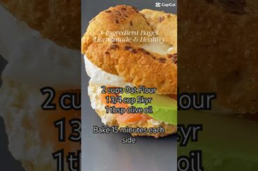 3-Ingredient Healthy Bagel Easy Recipe #shorts  #easyrecipe #healthy #food
