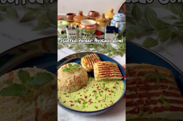 Stuffed Paneer Avocado Bowl #healthy #rice #recipe #trending #food #foodie #trending #cooking #tasty