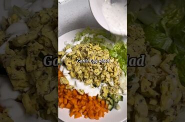 Garlic Egg salad Recipe #dietplan #food #asmr #recipe #asmrfood #gym #fitness #foodlover
