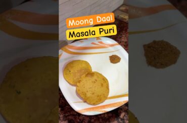 Moong Dal Masala Puri Recipe | Crispy & Tasty Indian Snack | Healthy Breakfast in 10 Min #Shorts