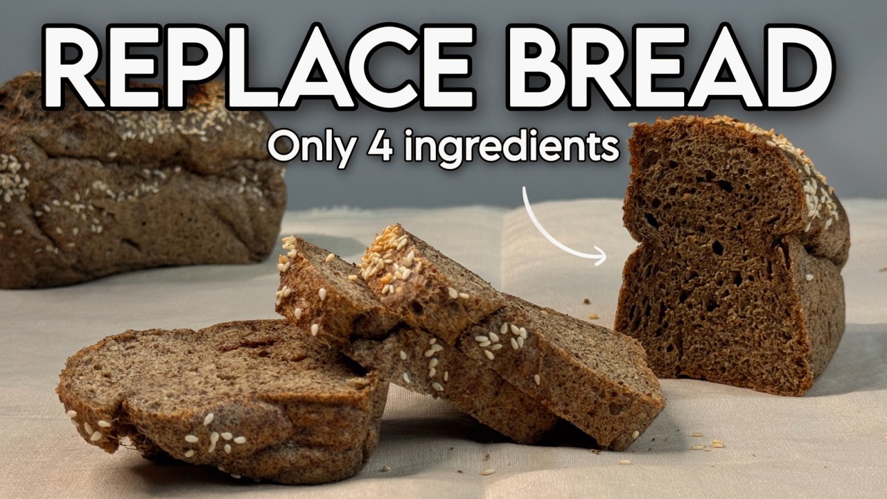 ZERO Extra-CALORIE BREAD with 4 Ingredients – No Flour, High Fiber & Protein, CHEAP and Healthy ZERO Extra-CALORIE BREAD with 4 Ingredients - No Flour, High Fiber & Protein, CHEAP and Healthy