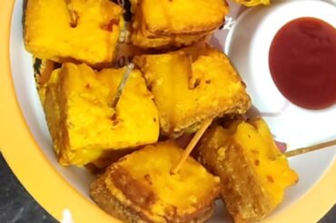 Veg snacks recipe with bread/healthy bread recipe/chatpate snacks recipe #food /easy bread recipe/