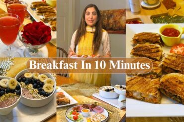 Instant Breakfast Ideas  | Healthy & Nutritious Breakfast | Fajita Sandwich, Smoothie, Hash Brown