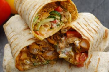 Chicken Wrap,Quick And Easy Recipe By Recipes Of The World