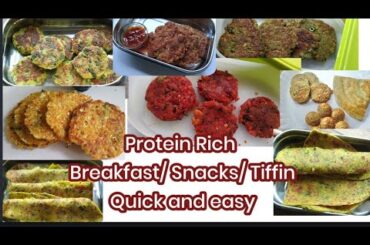Healthy tiffin ideas for kids/ Lunchbox recipes - Breakfast/ Snacks / Tiffin Recipe