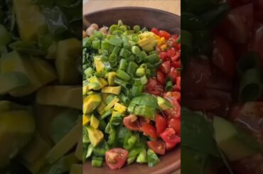 Butter Bean & Corn Salad in 10 Minutes | Healthy Recipe ##beanssalad #asmr #sidedish