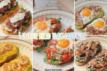5 unique sandwich recipes bread Toast | Delicious and Healthy Sandwich Recipes for breakfast